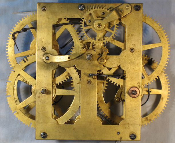 30-hr Jerome Patent Brass - A Chauncey Jerome Clock Collector